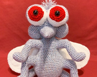 Crochet Pattern for Swat the Mosquito Stuffed Animal