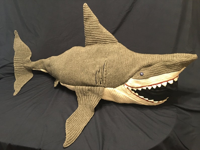 Great White Shark Blanket Crochet Pattern Etsy