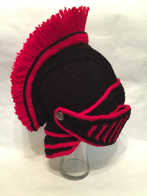 Trojan Black Knight Helmet Crochet Pattern Etsy