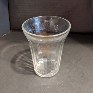 Very Hard to Find Circa 1930&#39;s 4-1/8&quot; Clear Cherry Blossom Tumbler. Undamaged and Nice Clarity. Have 3 to Sell.  Bundle & Save. INV#0930