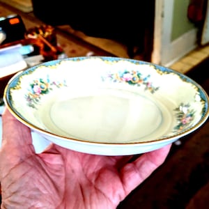 Pair, Circa 1918 Noritake Morimura Bros. Ivanhoe 7-5/8" Rim Soup Bowls. Undamaged. INV#1439