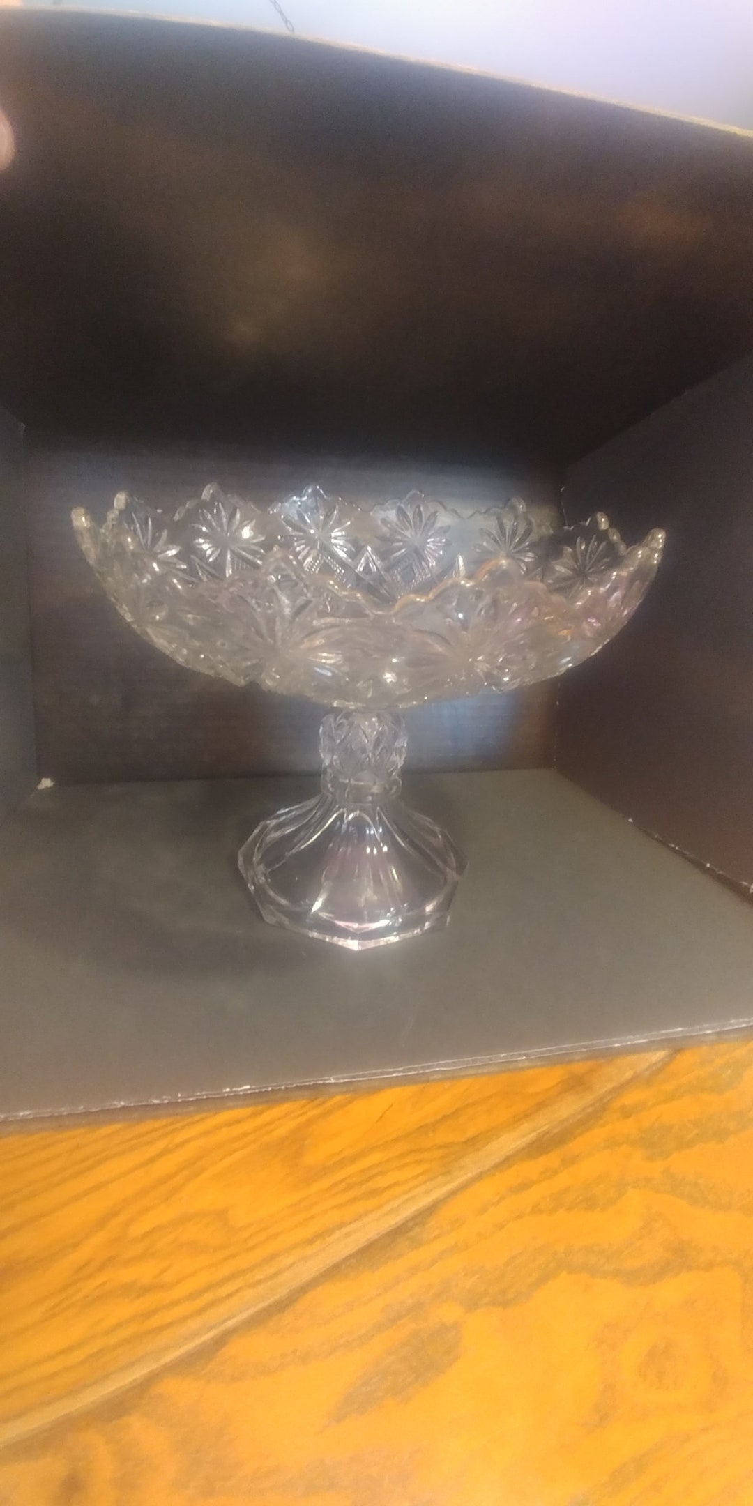 Circa 1896 U.S. Glass Co. SHOSHONE 73/4 Tall Open Etsy