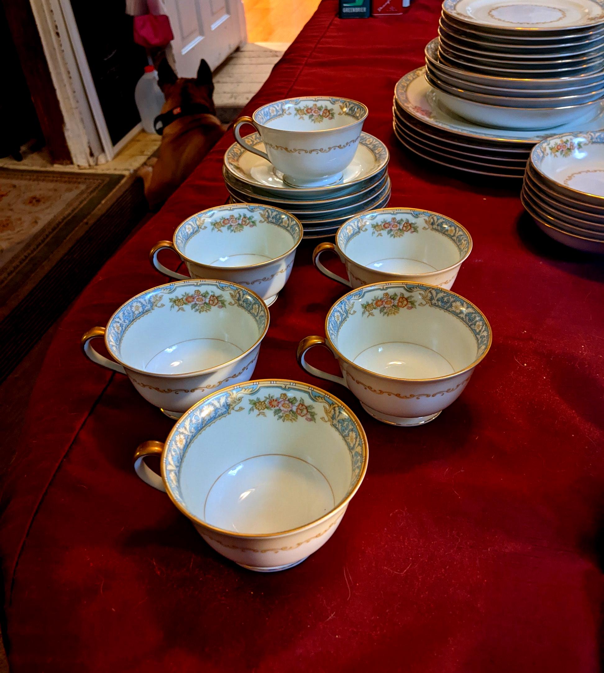 Richebourg 1986 & La Tâche 2006 空き瓶2本セット Six Sets, Mid-century Noritake Royce 2-1/4