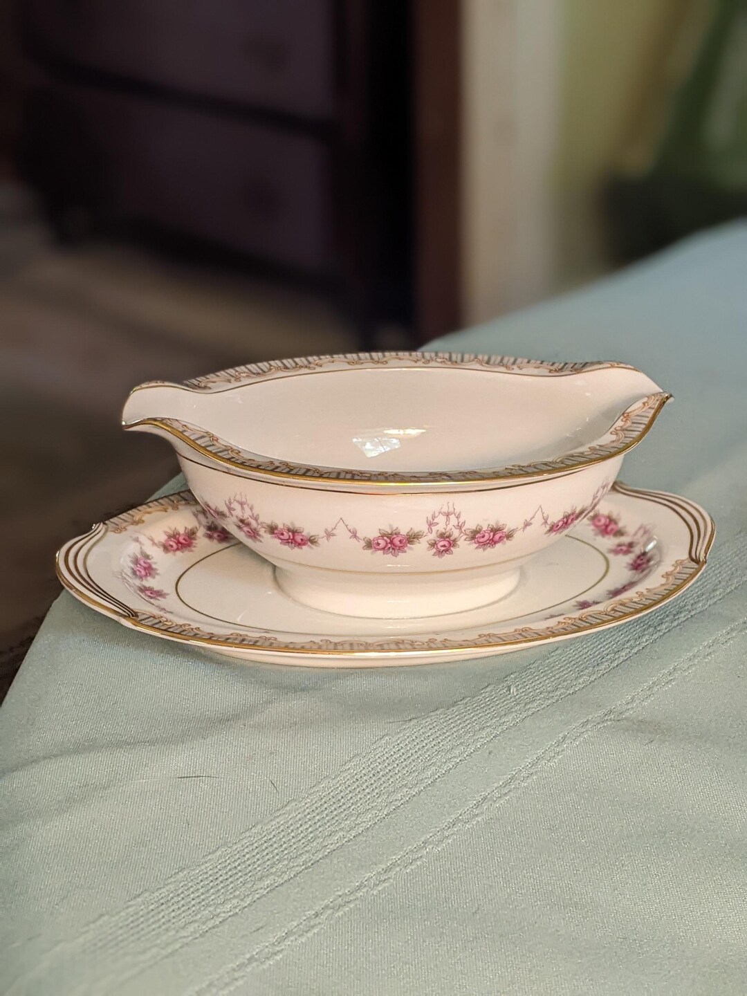 gravy boat noritake china ridgewood 5201