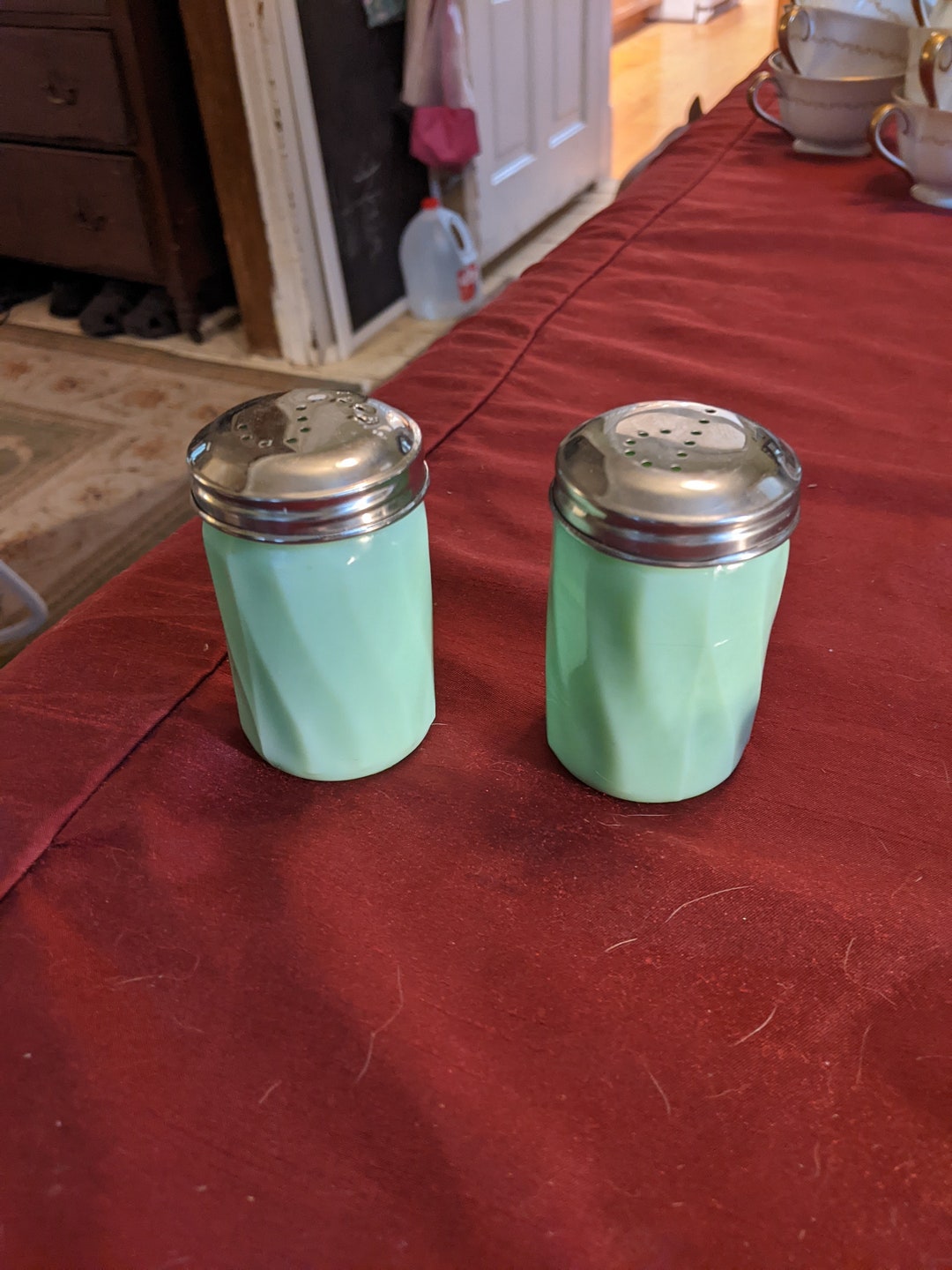 Jadite Reproduction Shakers Salt/petter Etsy