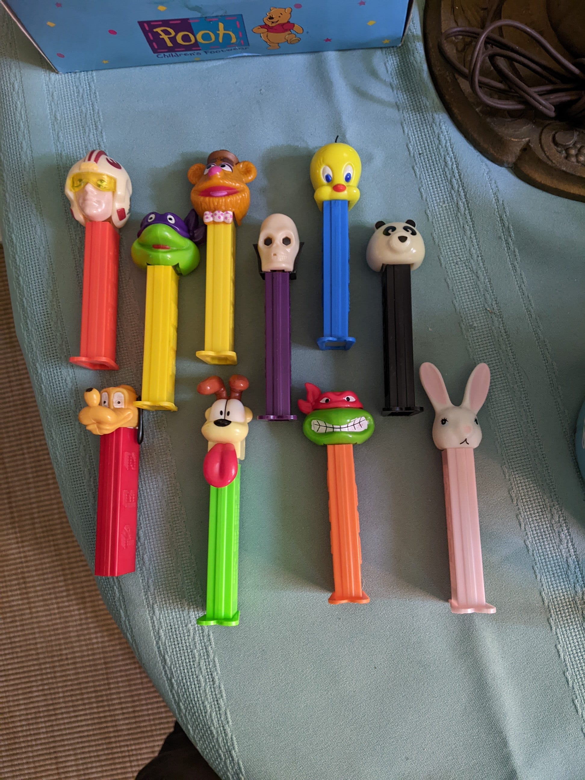 Ten (10) Misc. PEZ Dispensers Slovenia Made. All IN Great