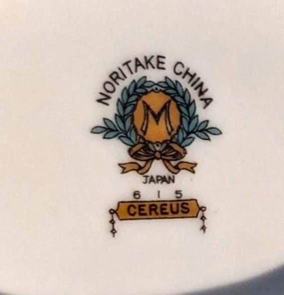 Circa 1930's Noritake Morimura Cereus 7 Pc Place Setting. All