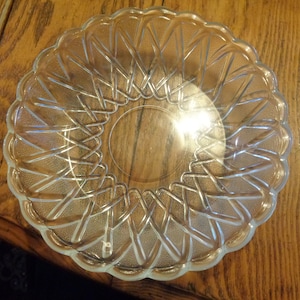 INDIANA GLASS 7-1/2&quot; Pretzel Clear Coupe Soup Bowl. Nice Undamaged Condition. INV#0798