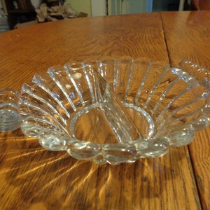 Divided Jam/Jelly Crystolite (Pressed & Thin Blown) by HEISEY, Circa 1937-57.