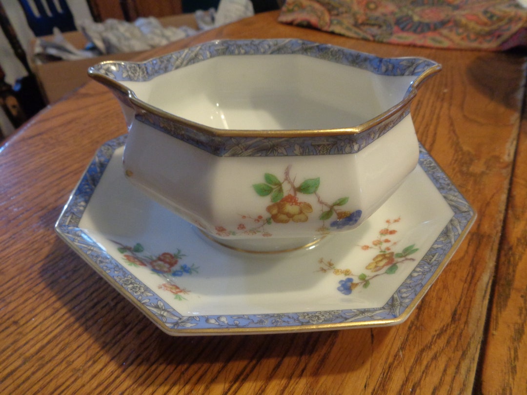 192036 Theodore Haviland Limoges Porcelain Gravy Boat Bird Etsy