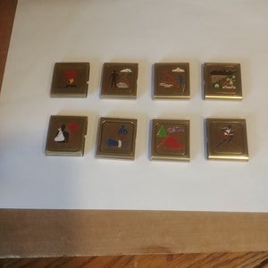 Eight Circa 1970-80&#39;s Boy Scout Merit Belt Loops. Some Wear, but No Damage. See Description for List of Merits. INV#1487