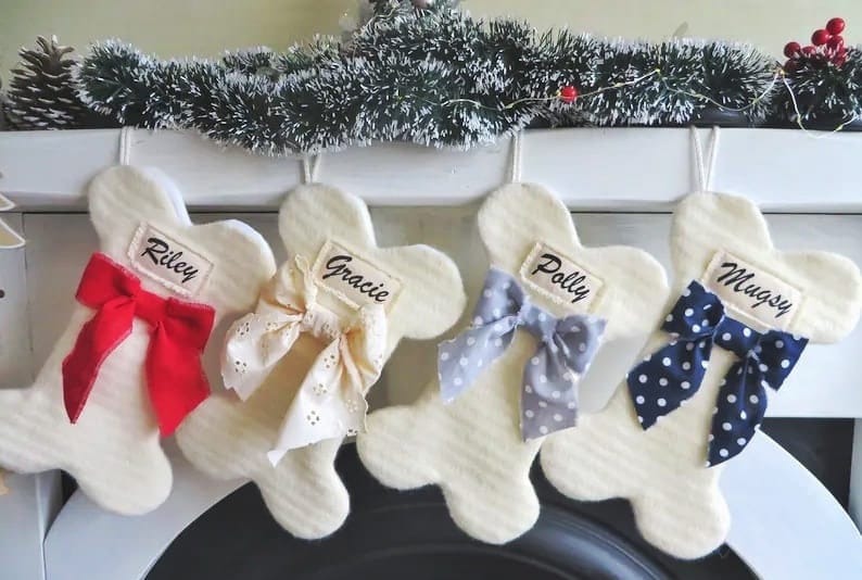 Dog Christmas stockings, personalized pet stockings, dog stocking, cat stockings, pet Christmas stocking, Christmas gift