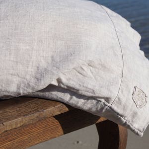 Dalle Stelle Linen Pillowcase Natural Stonewashed Soft Sham Euro Organic Flax King Queen Standard Pillow Case
