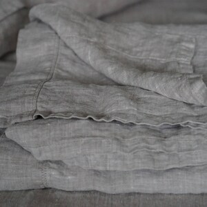 Dalle Stelle Linen Pillowcase Natural Stonewashed Soft Sham Euro Organic Flax King Queen Standard Pillow Case