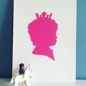 Custom Hand Cut Silhouette Portrait / Custom Family Silhouettes by Elle