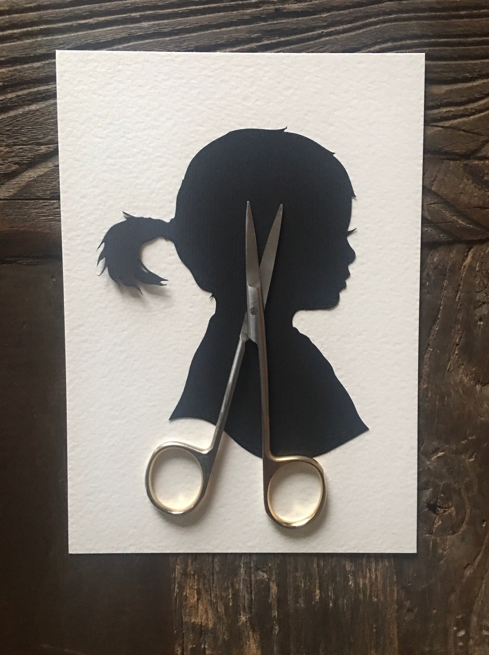 Custom Hand Cut Silhouette Portrait Unique Gift Ideas W/ Etsy