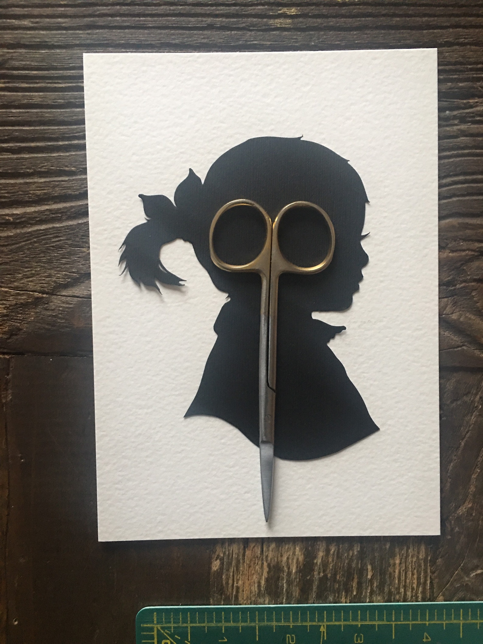 Custom Hand Cut Silhouette Portrait Unique Gift Ideas W/ Etsy