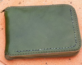 Leather Mens Wallet - Mens Wallet - Womens wallet - coin purse - leather credit card holder - Handmade by Claudio.