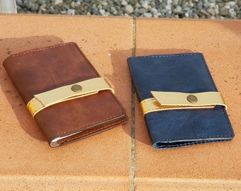 Leather passport case