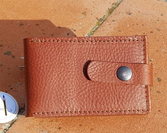 Leather wallet - Mens Wallet -Leather purse - coin purse - Leather wallet woman - wallets for men - Hand stitched in Genuine Leather.