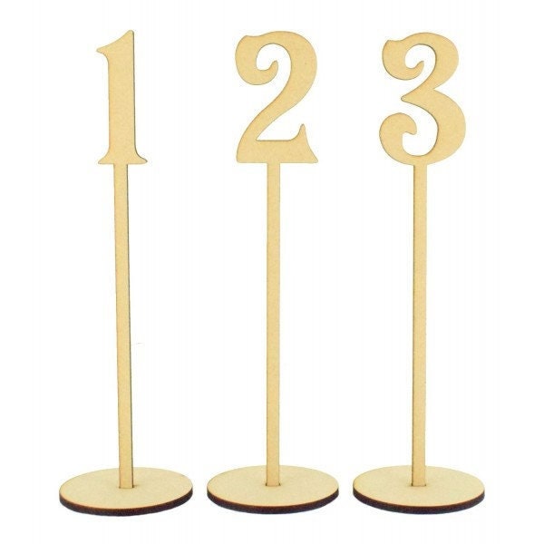 Table Number Stands Etsy