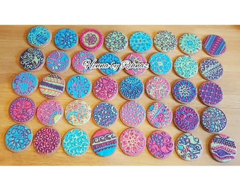 Mehndi Cookies Etsy