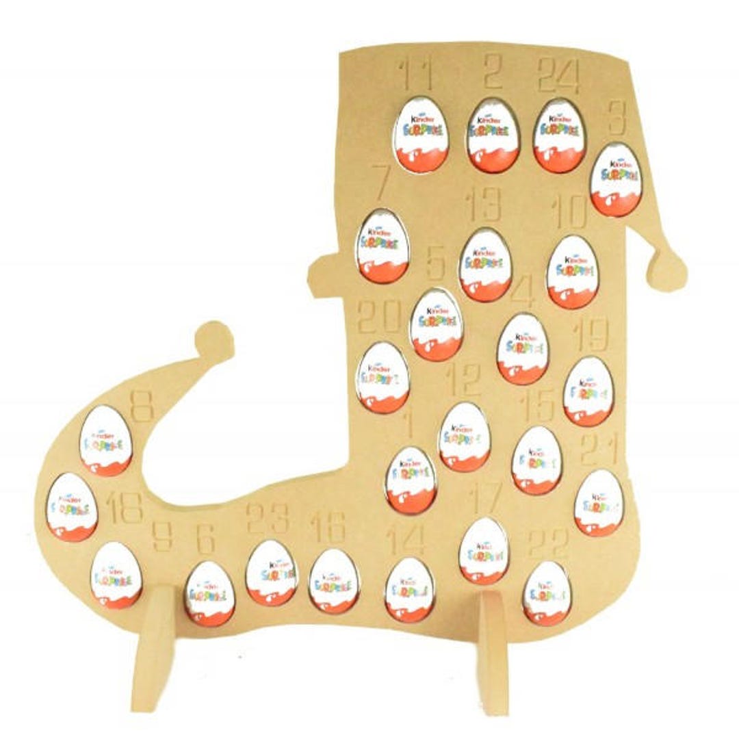 Christmas Kinder Egg Advent Calendarelf Shoe Decoradvent Etsy UK