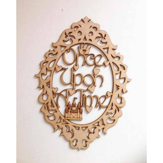 Once Upon A Time Fairytale Framed Quotedisney Etsy