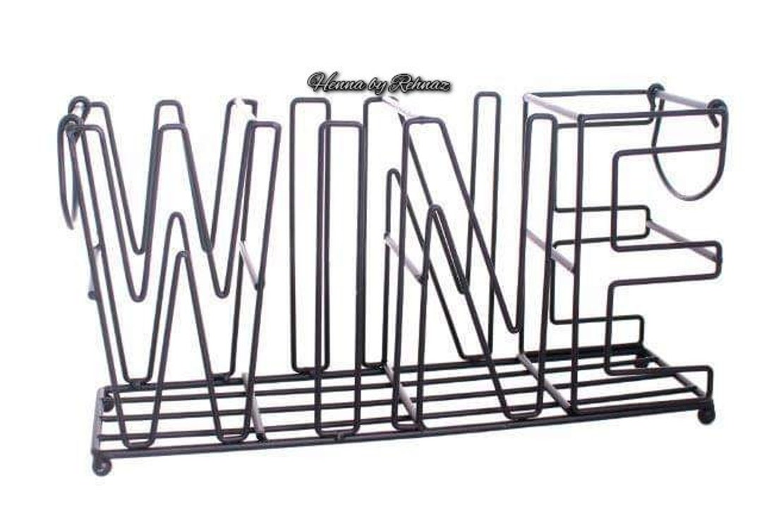 Four Bottle Wine Holderdrink Holderbottle Holderkitchen Etsy UK