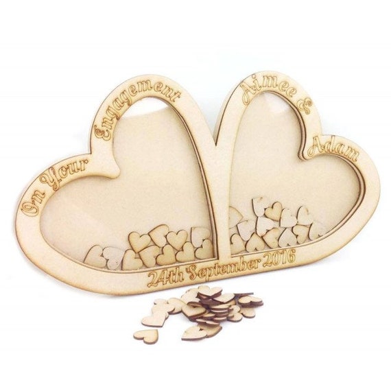 Double Heart Drop Box Wedding Decor Wedding Dropbox Wedding Etsy