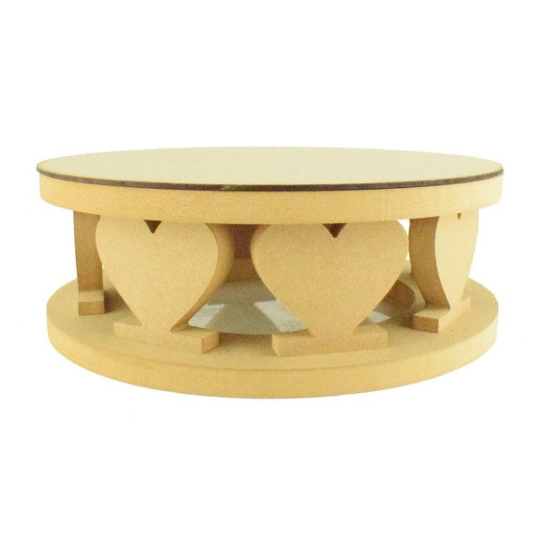 Round Cake Stand Heart Shape Design Wedding Cake Wedding Etsy