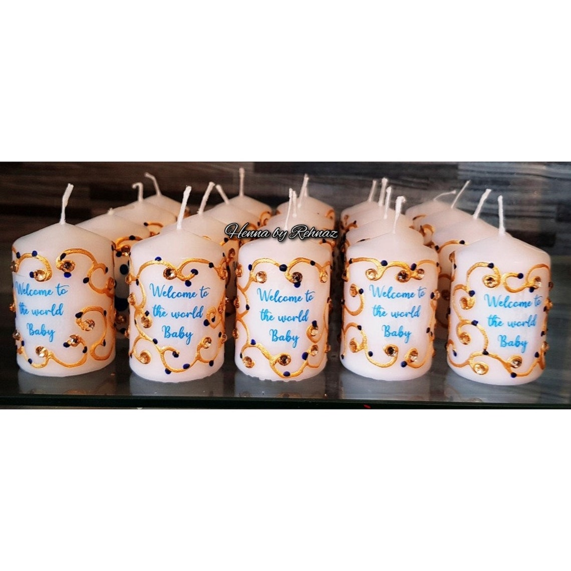20 X Baby Boy Shower Candlesit's a Baby Boy Favoursboy Etsy