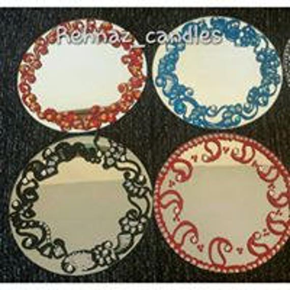 10 X Decorated Mehndi Thaals Centrepiecestable Decorhenna Etsy