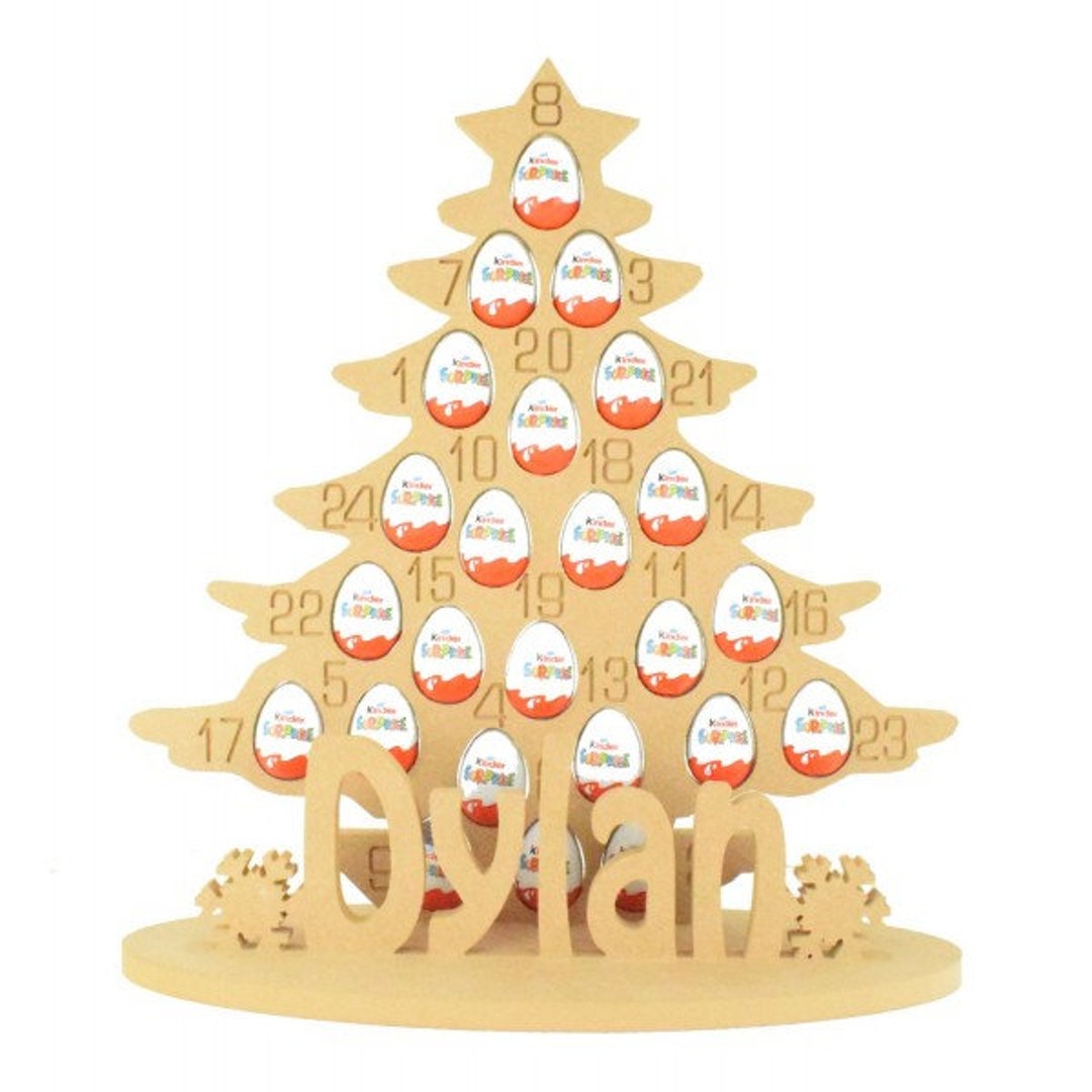 Kinder Egg Christmas Tree Advent Calendaradvent Etsy UK