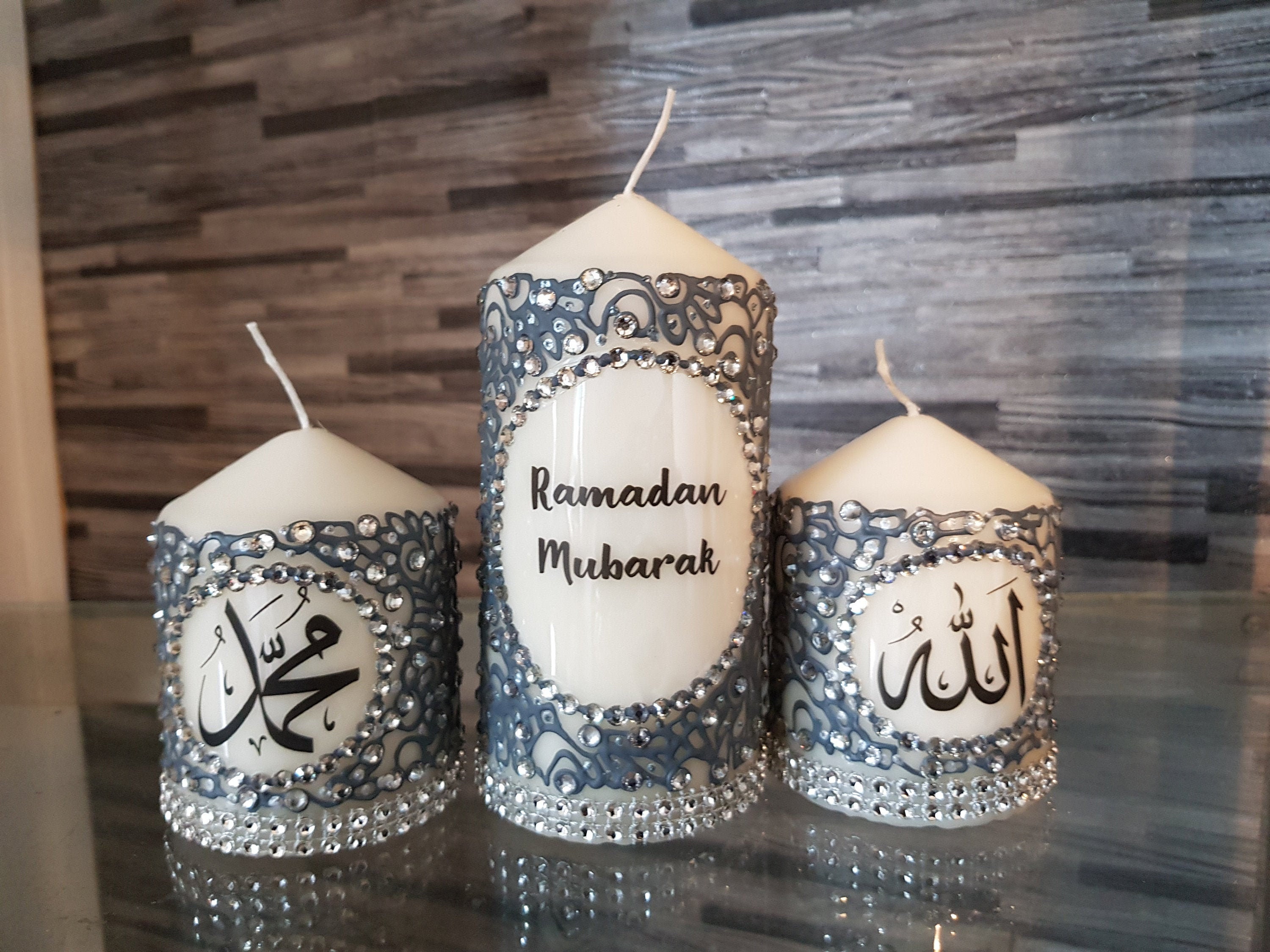 Ramadan Mubarak candlesramadan decorIslamic decorUmrah | Etsy