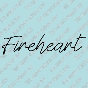 Fireheart, Throne of Glass, SJM Sarah J Maas, Celaena, Aelin Galathynius, ACOTAR, Vinyl Decal, Bumper Sticker, Laptop Decal, Car Decal