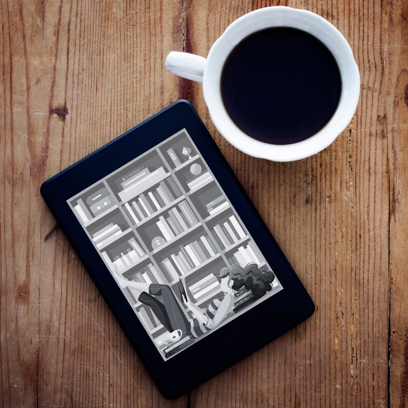 Kindle Lock Screen, Kindle Lockscreen, Kindle Book Cover, Kindle