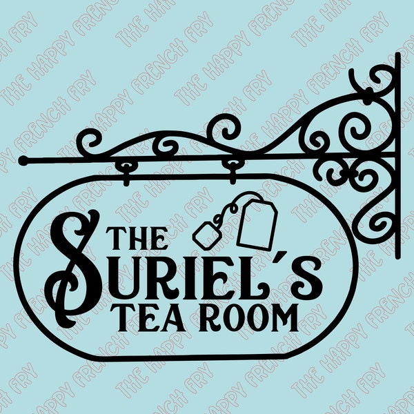 Suriel's Tea Room, The Suriel, Court of Thorns and Roses, ACOTAR, Feyre Archeron, SJM, Sarah J Maas, Vinyl Decal, Bumper Sticker, Car Decal