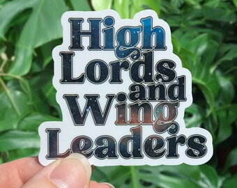 High Lords and Wing Leaders Sticker, ACOTAR, Fourth Wing, Sarah J Maas, Rebecca Yarros, Kindle Sticker, Tumbler Sticker, Laptop Sticker