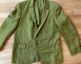 olive green blazer jacket