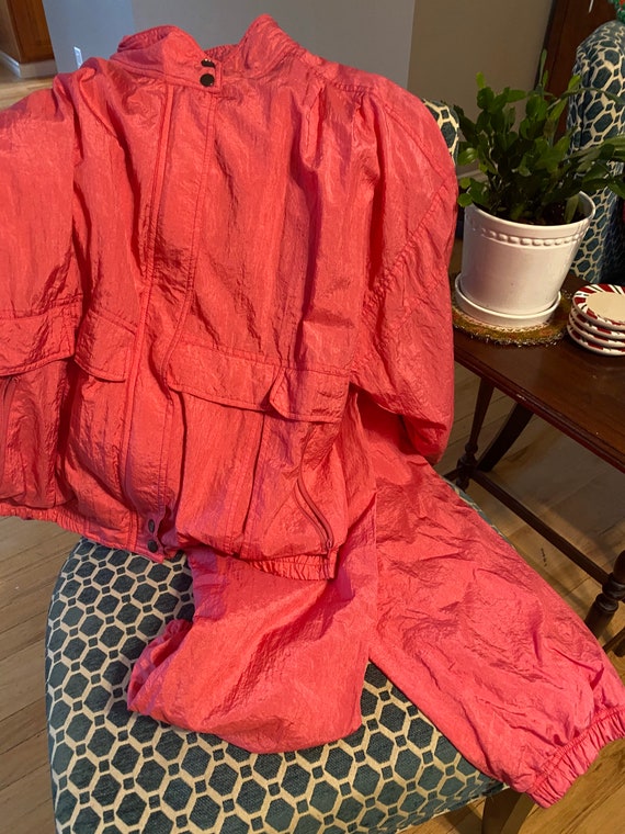 80s Pink Jump Suit