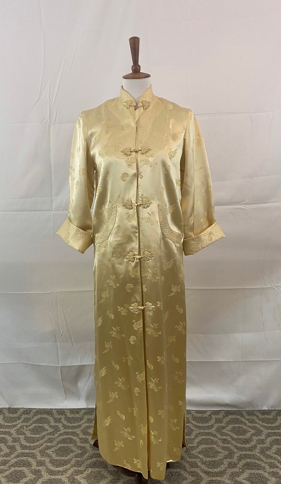 60s Asian Satin Robe
