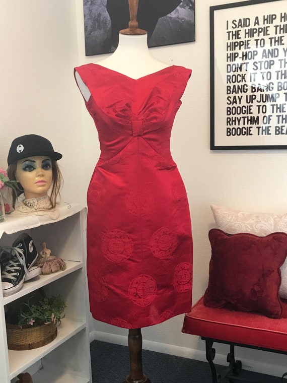 60s red dress