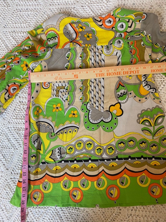 Vintage 60s-70s psychedelic blouse. Size S/M - image 5