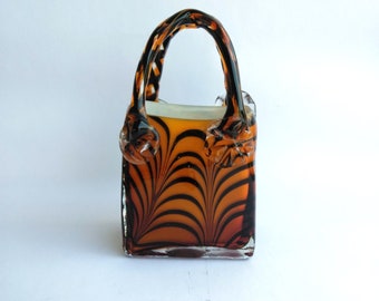 Murano Purse Vase Etsy