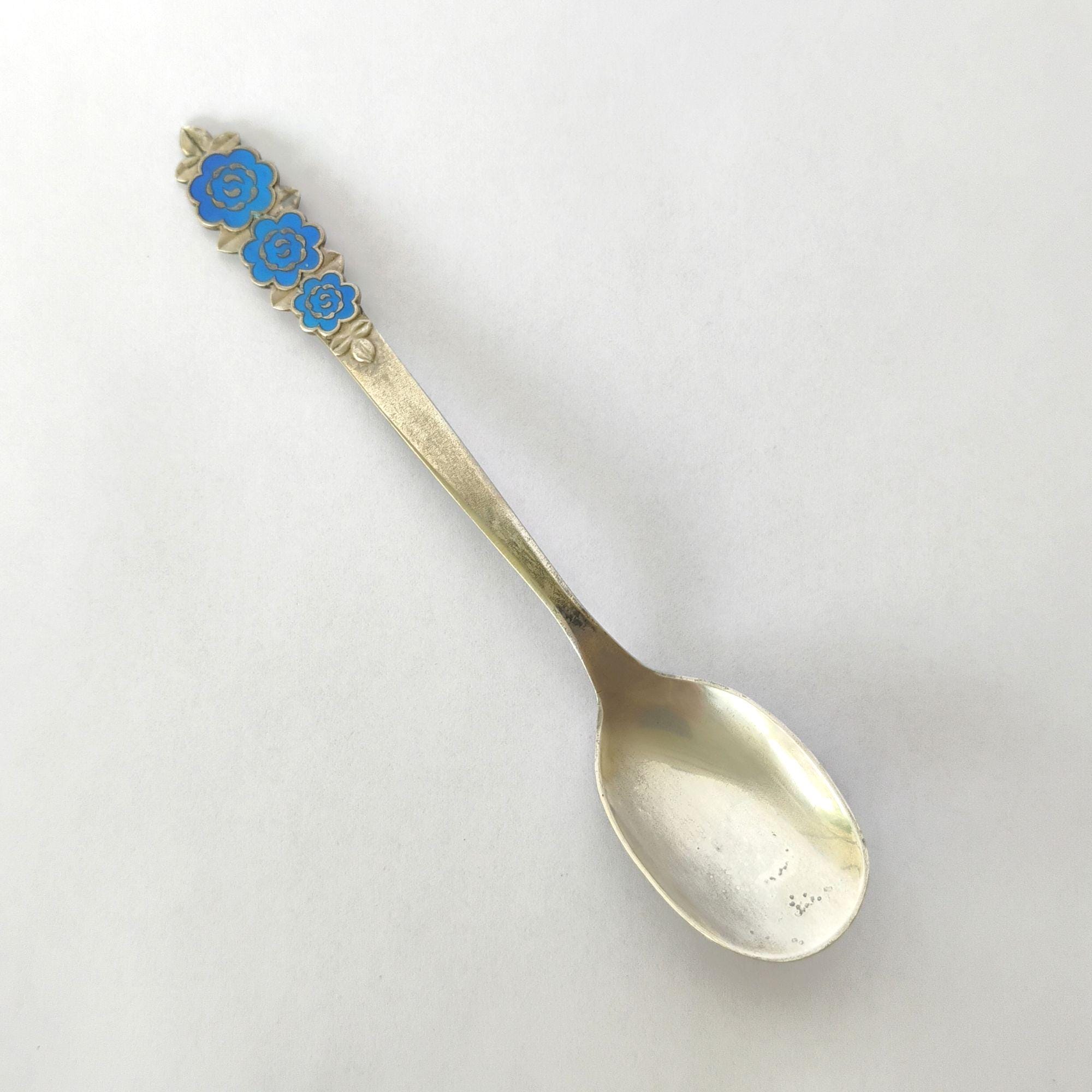 Vintage Floral Teaspoons - Etsy