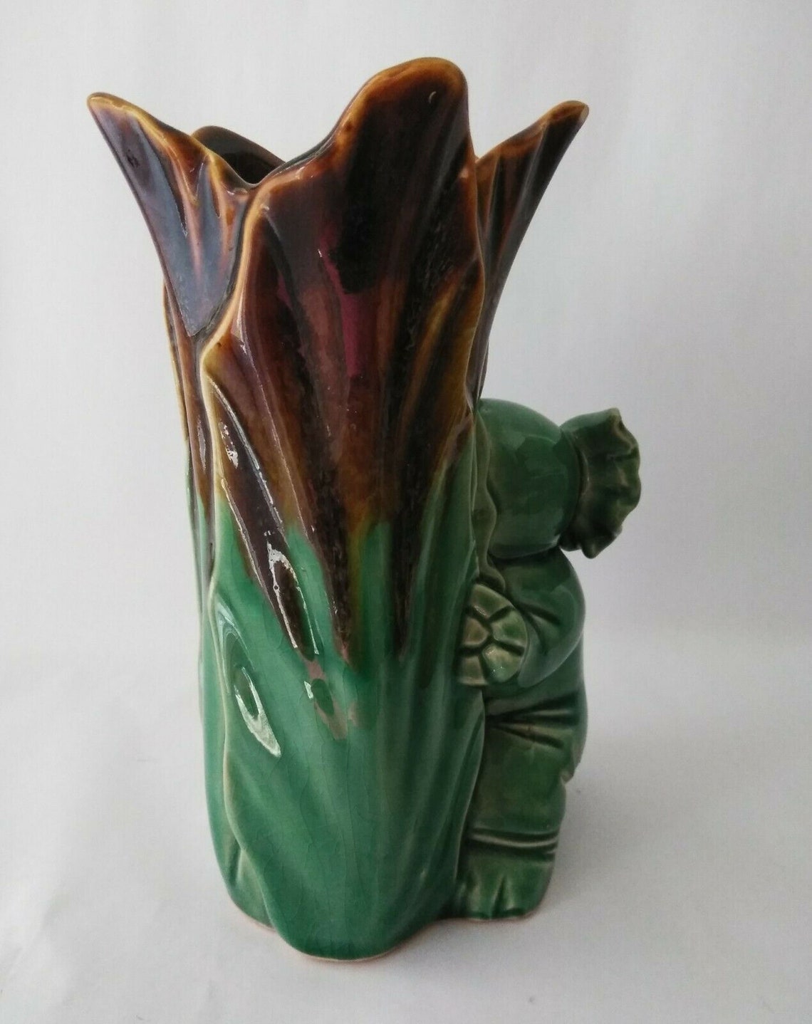 Vintage Ceramic Elephant Vase Mid Century Art Pottery Ceramic Etsy