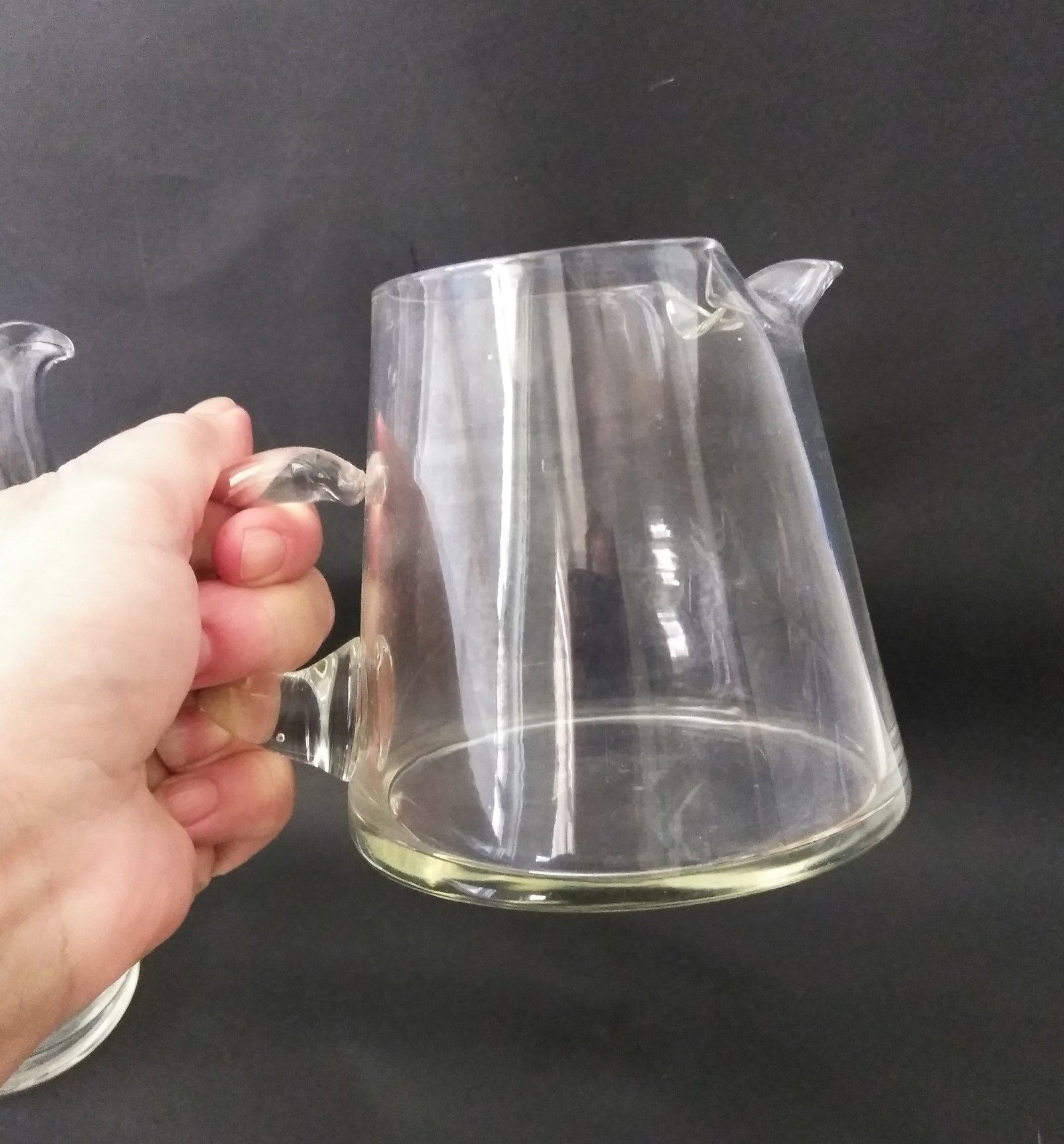 Cocktail Mixer Pitchers Libbey Hand Blown Glass Bar Pitchers Etsy