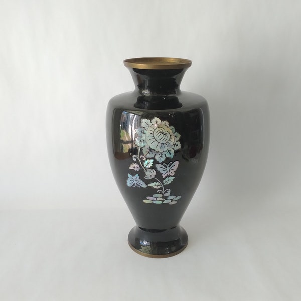 Chinese Mother of Pearl Vase Etsy