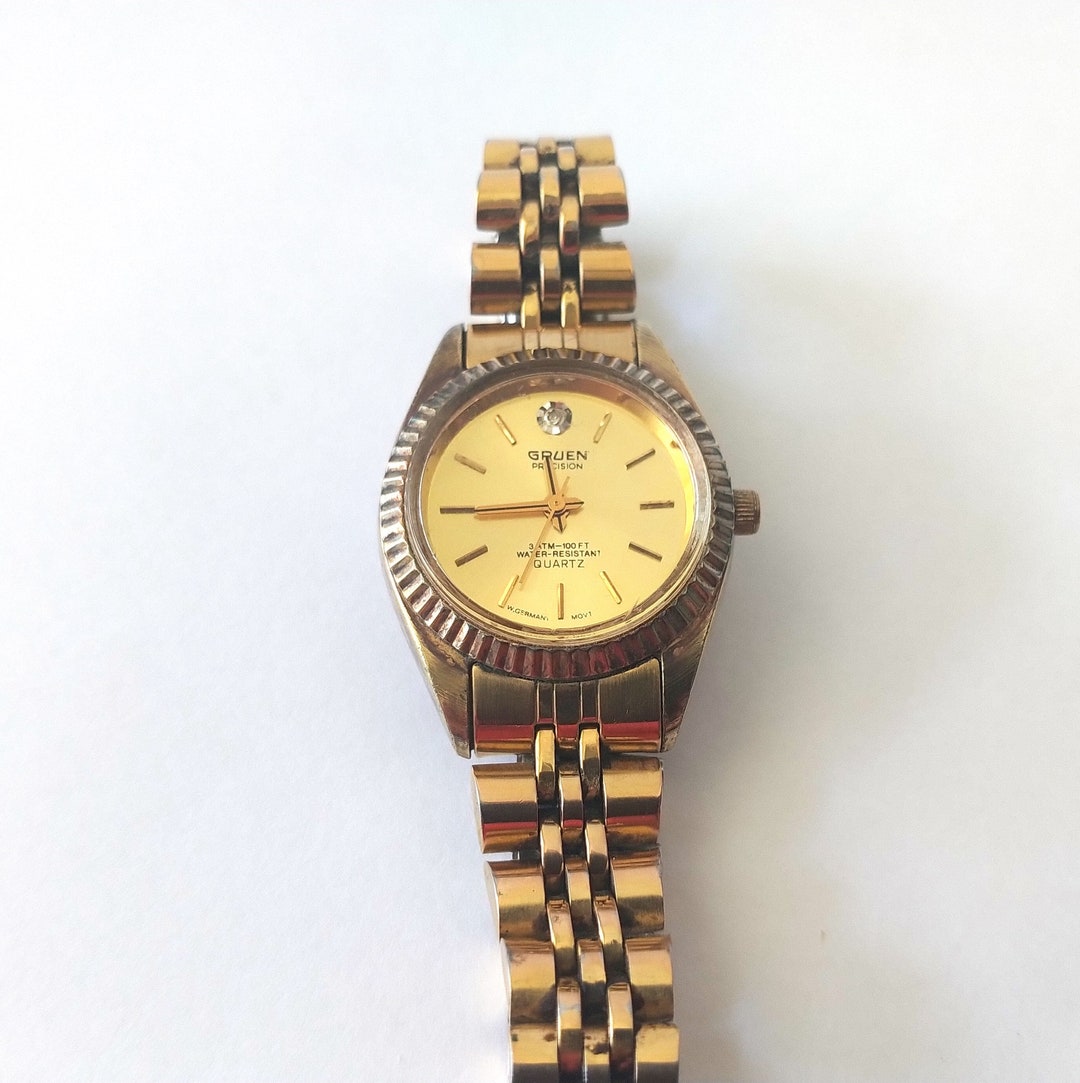 Precision by gruen diamond watch sales